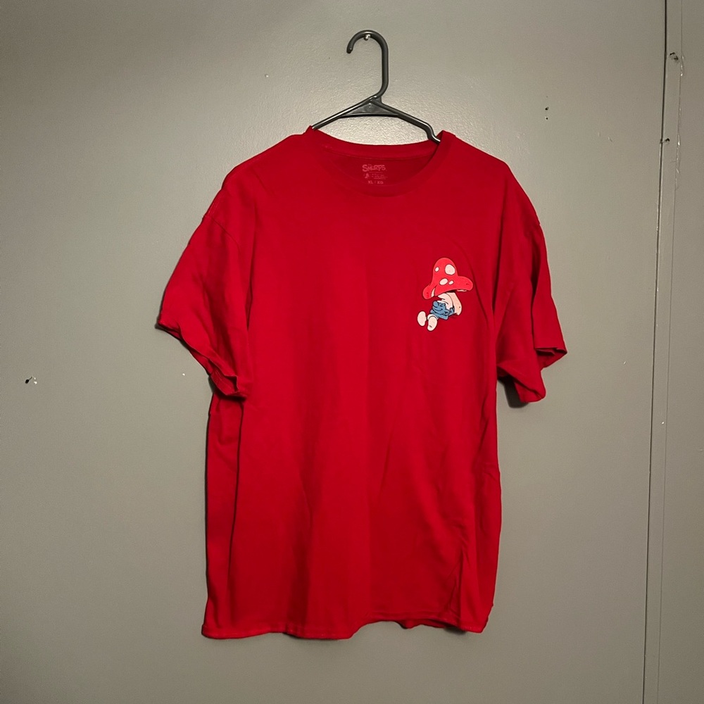 Smurfs Red mushroom shirt